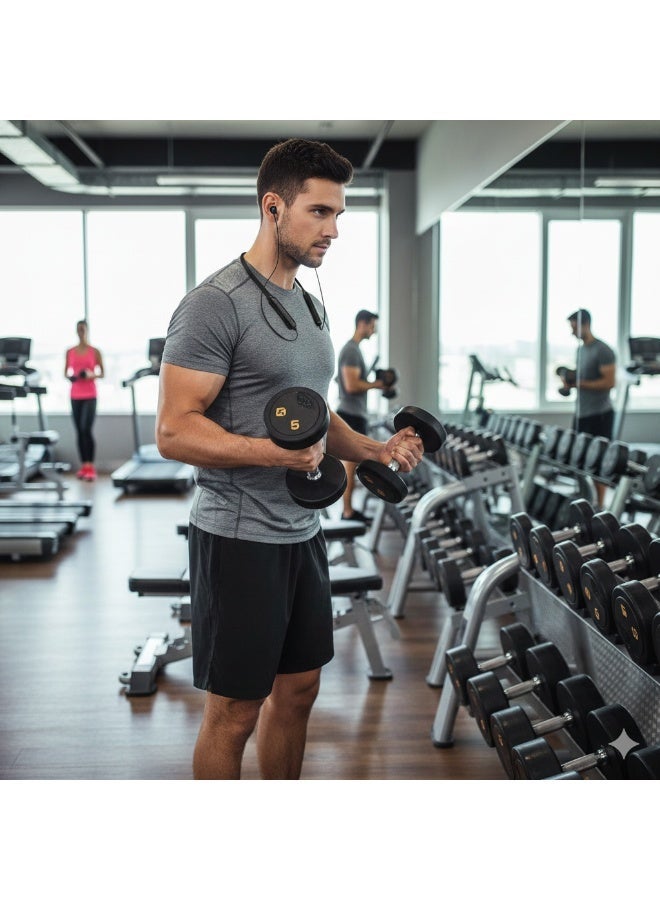 Riversong Stream N+ EA65 Wireless Neckband Earphones – Bluetooth 5.0, Magnetic Design, High Quality Sound, Hands-Free Calls, Lightweight & Ergonomic – Black - Image 4